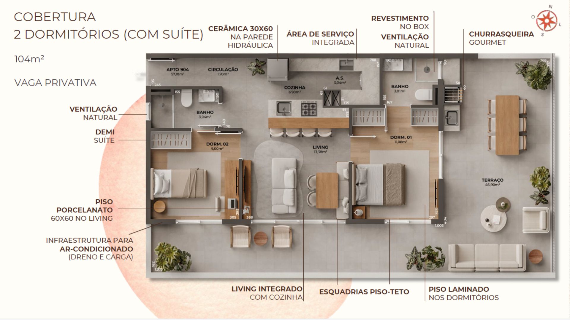 Donno-imoveis-vivanti-planta-cobertura-02-dormitórios-suíte